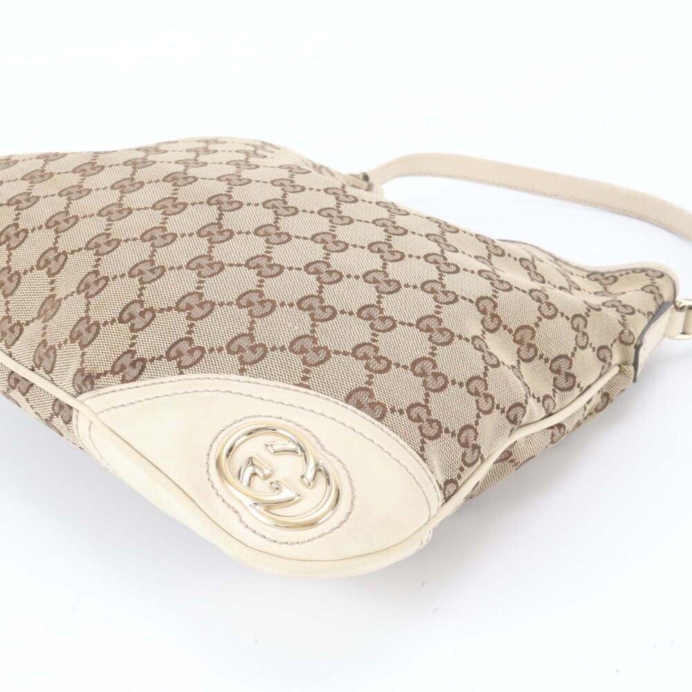 GUCCI Cream Leather Shoulder Bag - Picture 6 of 9